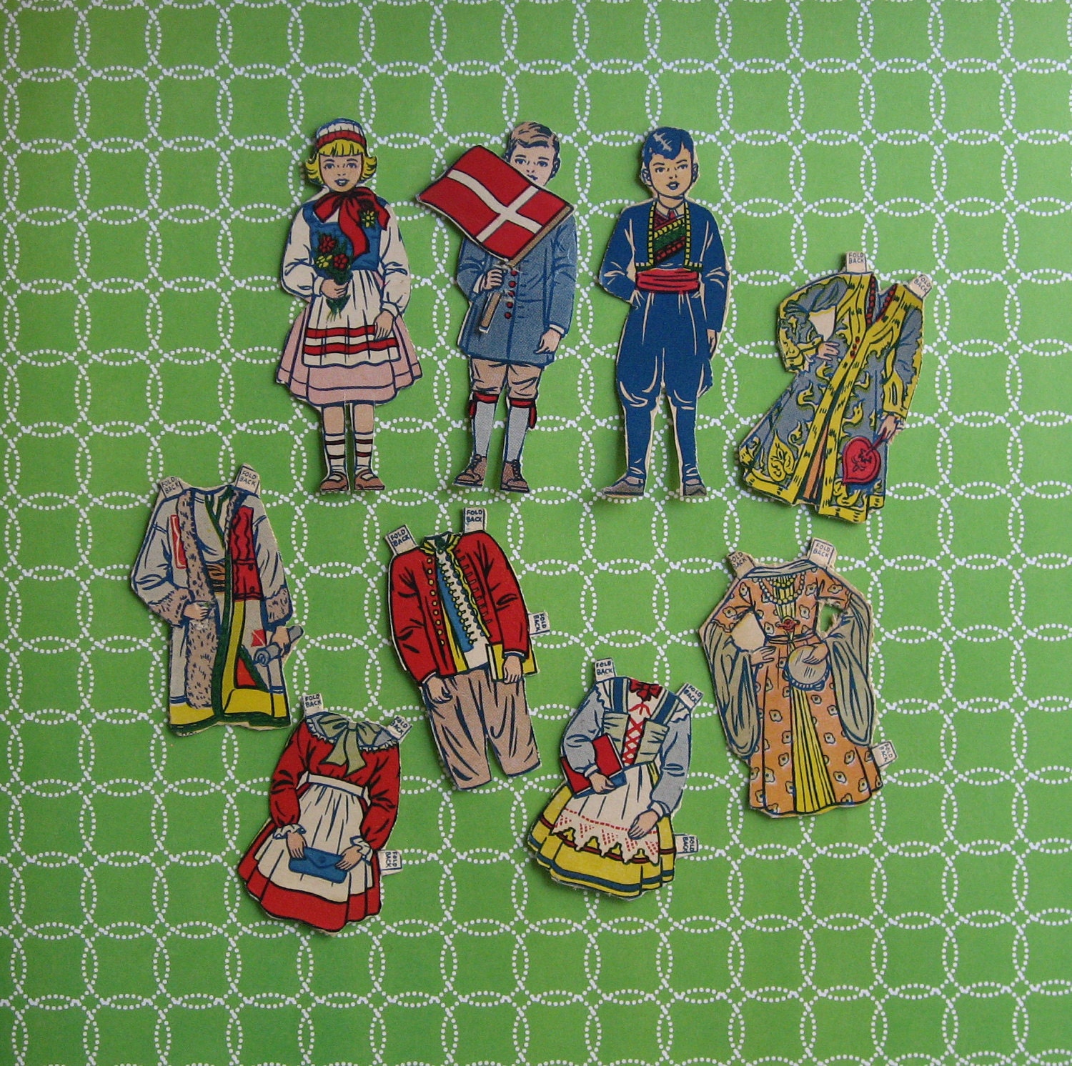 Vintage International paper dolls and clothes