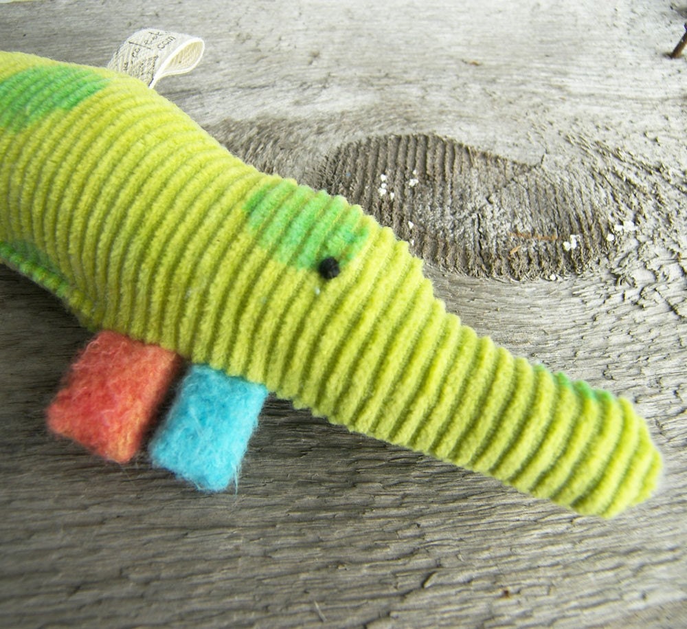 Eco Organic Alligator Baby Rattle