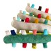 Organic Baby Inchworm Infant Rattle Color Teether
