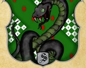Harry Potter INSPIRED Slytherin Book Plate Personalized Printable Digital File
