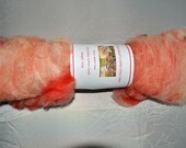 Hand-dyed Welsh Ewe FIbre Batts in Cotton Candy Colourway