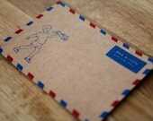 Par Avion  Post Cards (set of 2)