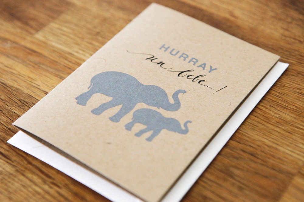 Hurray Un Bebe Card