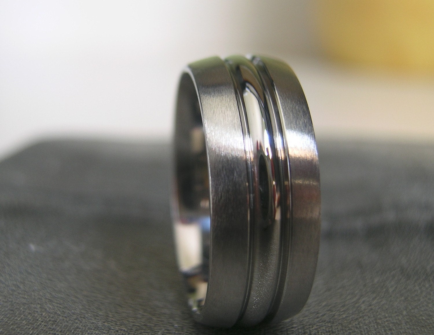 Titanium Ring or Wedding Band Unique Style AX24