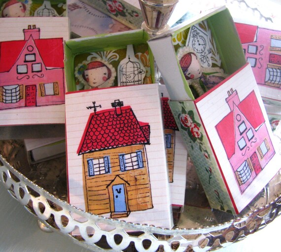 Mini camille doll in her little house
