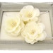 Ivory Hair Flower Set of Three Small