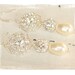 Rhinestone and Pearl Earrings