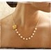 Bridesmaid Necklace Dainty Gold Flower Necklace and Earrings