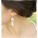 Rhinestone and Pearl Earrings