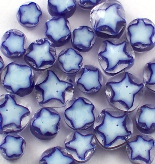 Blue Stars104 COE Murrini Slices 20 - ChaseDesigns