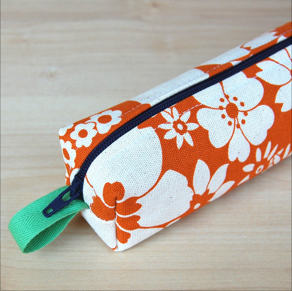 Spring Flowers Skinny Mini CA Roll (pencil or makeup case)
