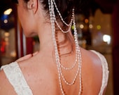 Crystal Drop Beaded Grecian Veil-Antique Rhinestone Combs-CRBoggs Original Design
