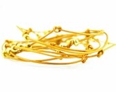 Beaded Leather Wrap Bracelet Mustard and Gold  "Cameron" Sundance Jewelry