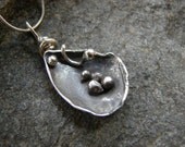 Rain Drops on a Squash Leaf Pendant