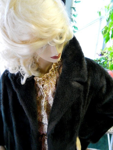 50s vintage coat mink fur simulated princetons formal glam rivals nature