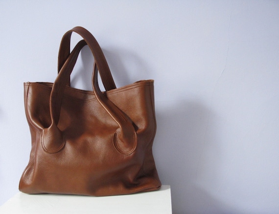 the annie leather bag - brown