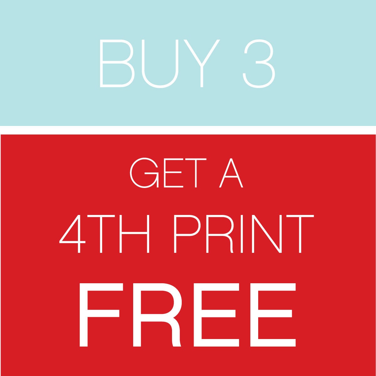Buy 3, Get 1 FREE Keep Calm and Other Great Nursery Graphic Prints (8 X 10)
