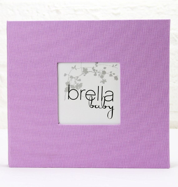 Modern Baby Memory Book (MARGOT in Lilac)