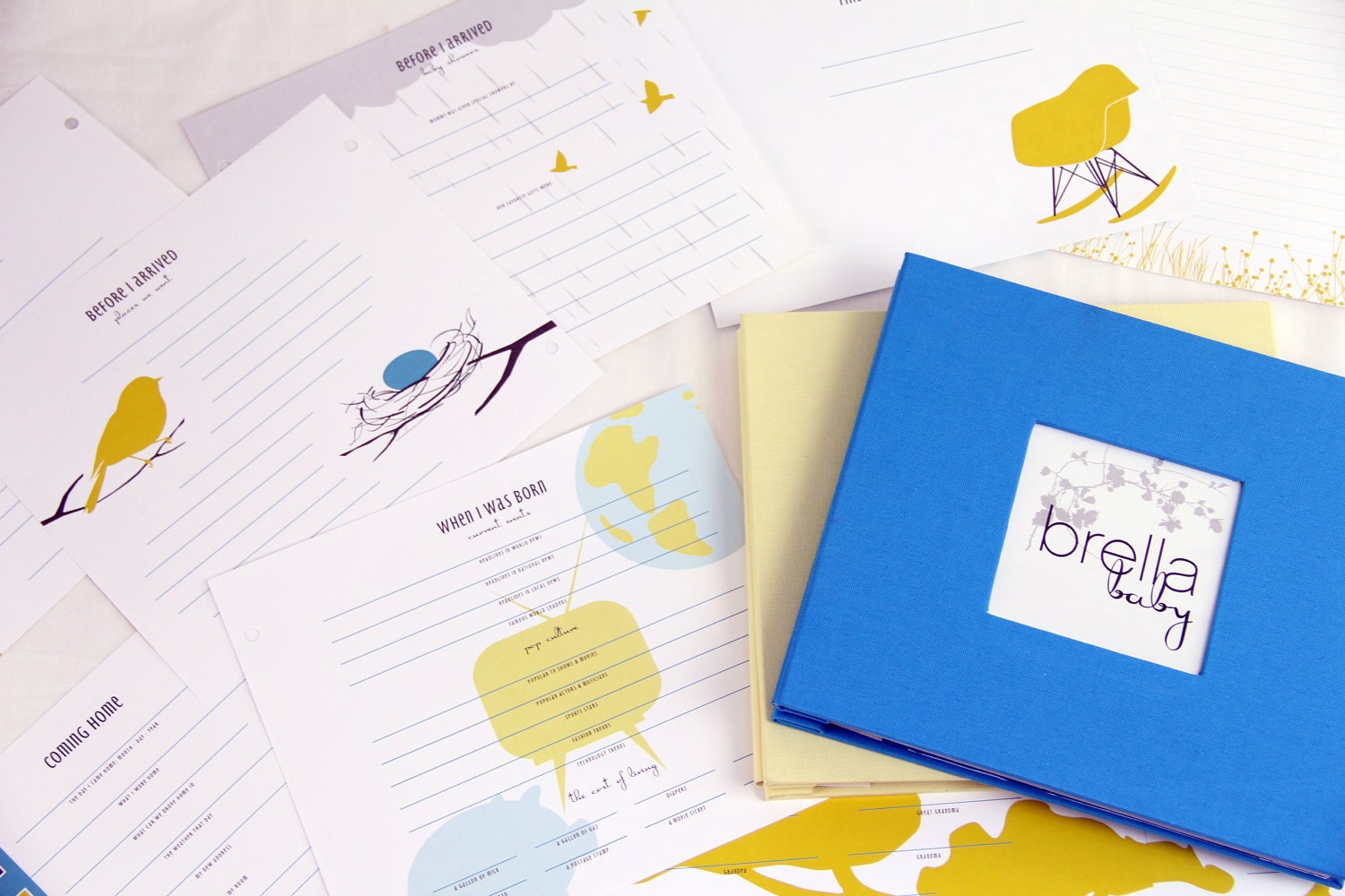 Modern Baby Memory Book (CHARLIE)