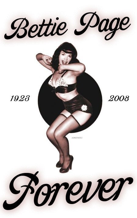 DIY Bettie Page RIP tote bag purse 73