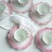 pink P.K. Silesia antique tea cup set