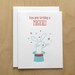 Rabbit Birthday Letterpress Card