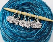 6 Stitch Markers -Flowers