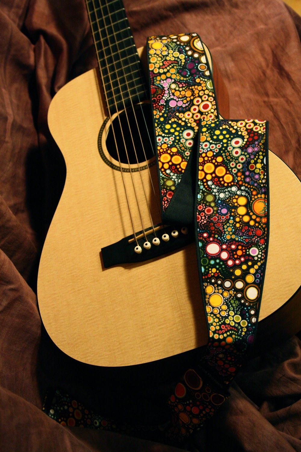 Vegan Guitar Strap-Galactic pattern