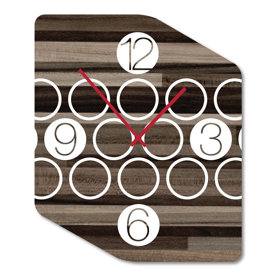 10in Nate Modern Wall Clock
