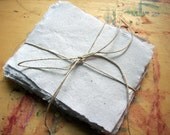 40 sheets of 4x5 inch white handmade paper