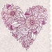 Flower Heart Block Print
