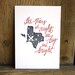 Texas Letterpress Art Print