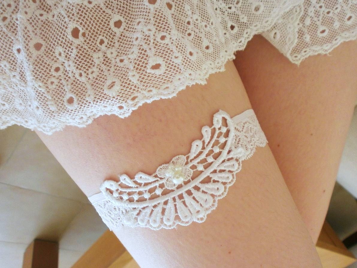 Eyes On Me white wedding garter white bridal garter white lace garter bridal quality embroidery and pearls