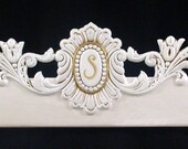 Bed canopy crown wide enough for a crib sideways or a queen bed, Countess style