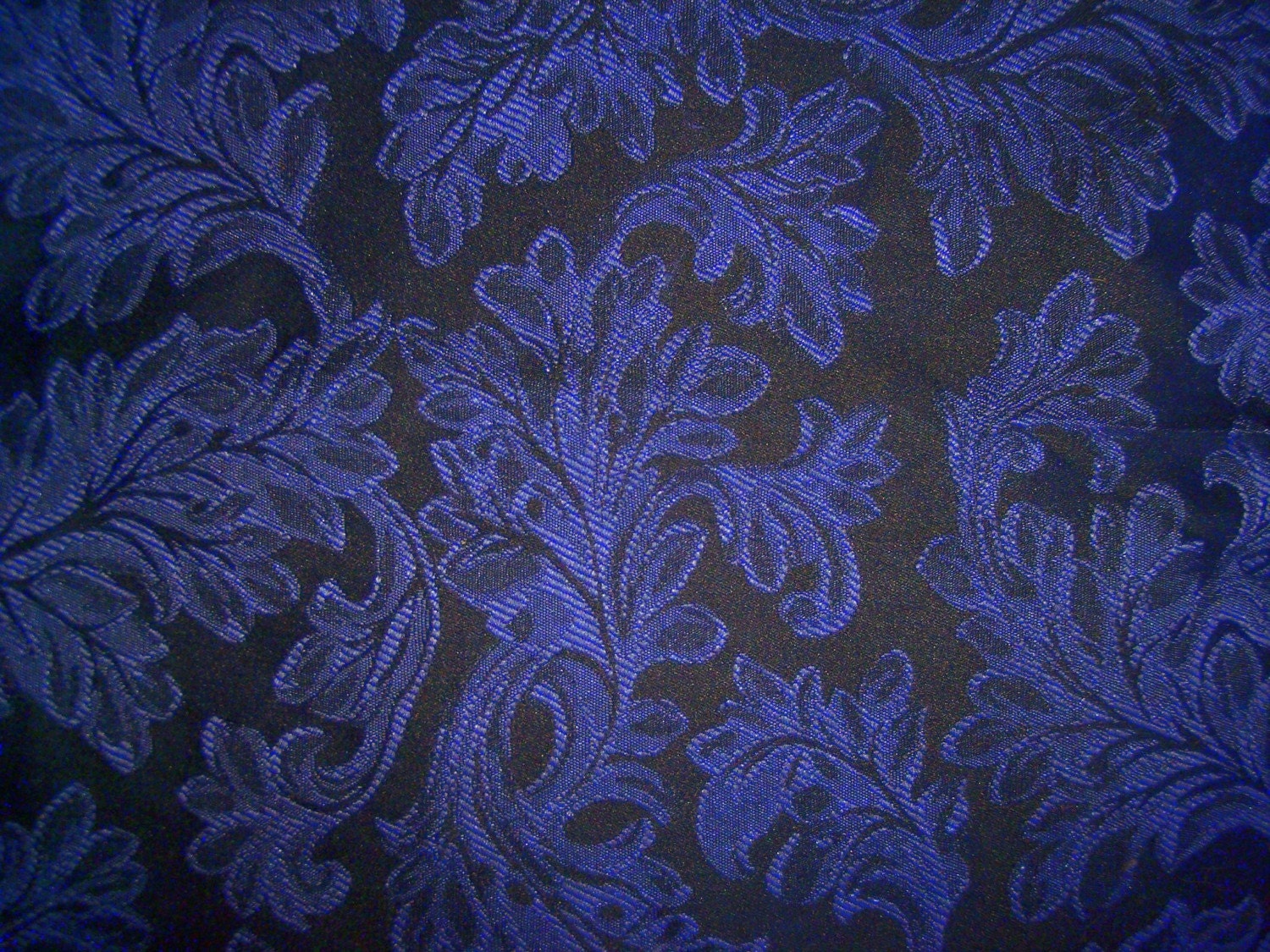 Blue Damask Fabric