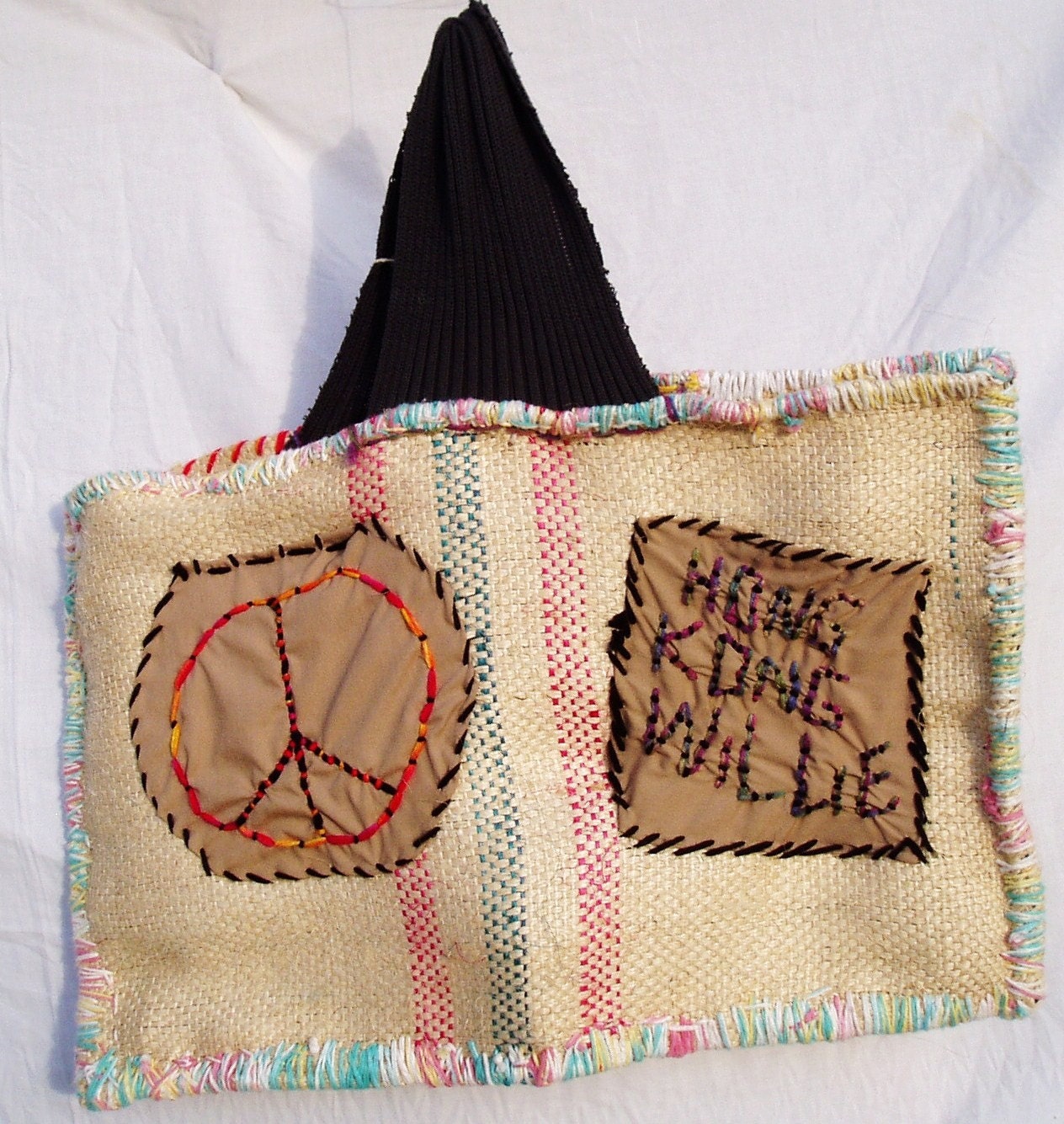 Hippie Purse - Hong Kong Willie Peace Bag - FREE SHIPPING