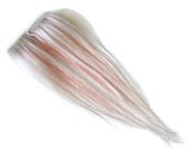 White and Light Pink Clip-In Hair Extensions