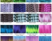 Rainbow Hair Extensions - Prebonded I-Tip - Pack of 10 - You Choose Colors