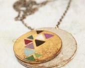 Loli. Hand painted pendant