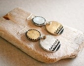 Geometric earrings. Sterling silver.