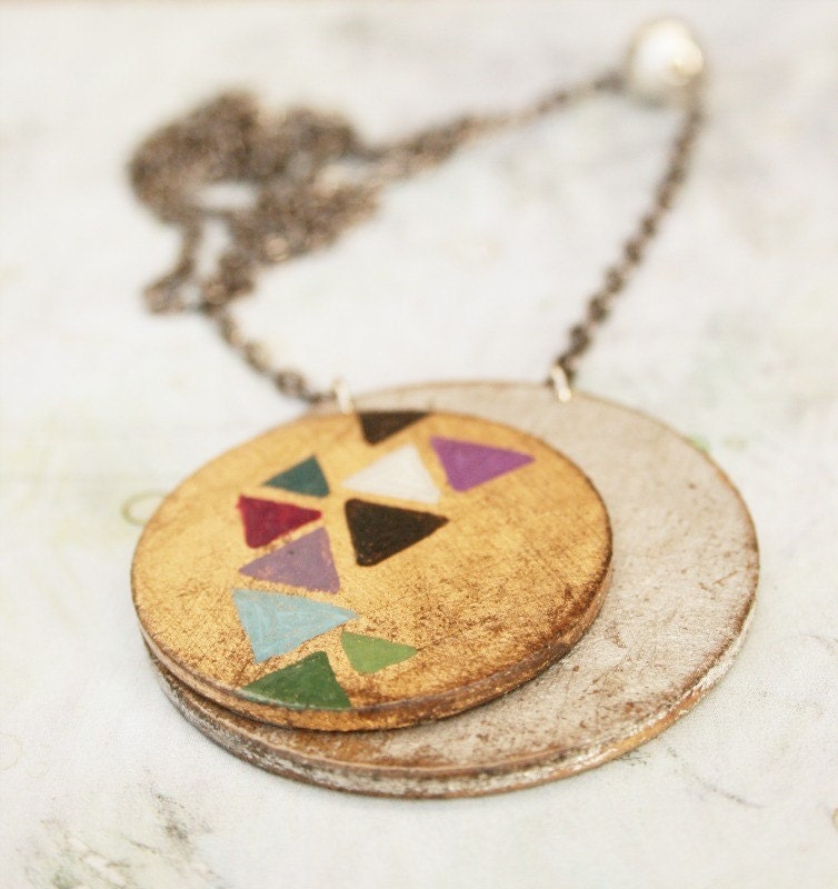 Loli. Hand painted pendant