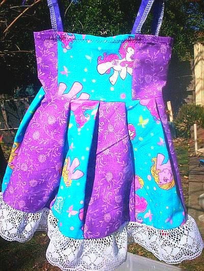 My Little Pony Cartoon Patchwork Dress