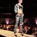 TRASHGLAM 80s glam bleached zebra print dragon denim pants