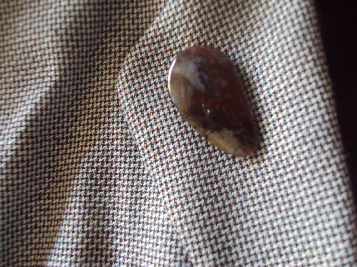 Fancy Gemstone Brooch with Antiqued Pinback