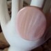 Pink Shell Ring on Adjustable Sterling Silver Band