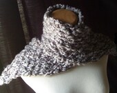 The Thick N Chunky Scarf/ In - Steely - Stormy - GRANITE GRAY -Luxuriously Soft-Cozy /Shorter Length