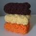 Every Day Luxury Washcloths In FALL/AUTUMN Colors - Hand Crocheted