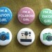 Camera Girl - full set of 6 badges / pins / buttons
