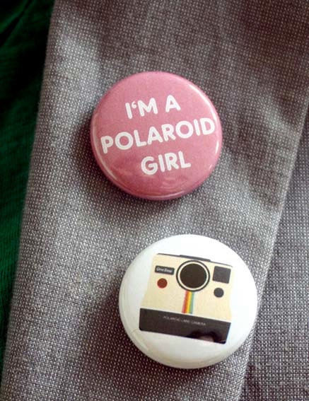 Camera Girl - full set of 6 badges / pins / buttons