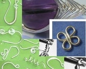 Jewelry Tutorial Earwires and Basics -Make 8 different earwires - 4 ring connector loop -  herringbone weave and wrapped loops No 41